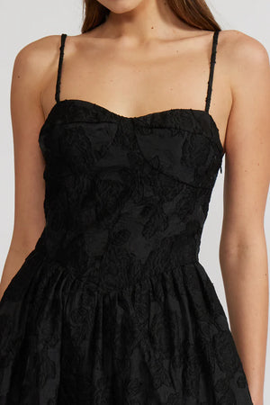 Ingrid Midi Dress - Black