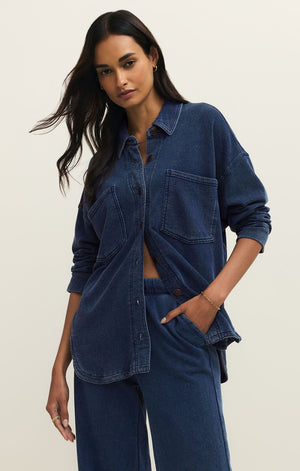 Z Supply All Day Knit Denim Jacket