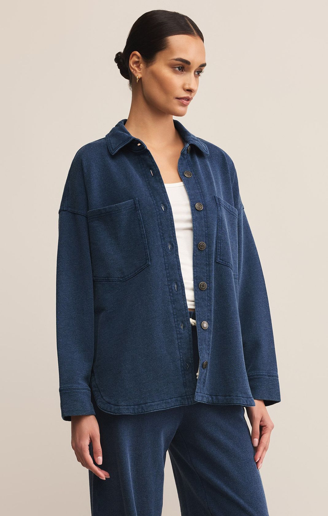 Z Supply All Day Knit Denim Jacket