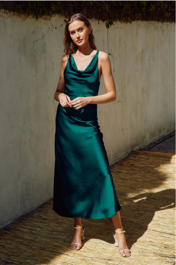 Twist and Shout Maxi Dress - Teal