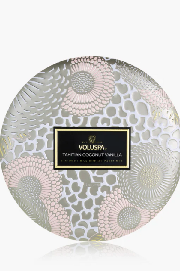 Voluspa 3 Wick Candle Tin - 12oz. (STORE PICK UP ONLY)