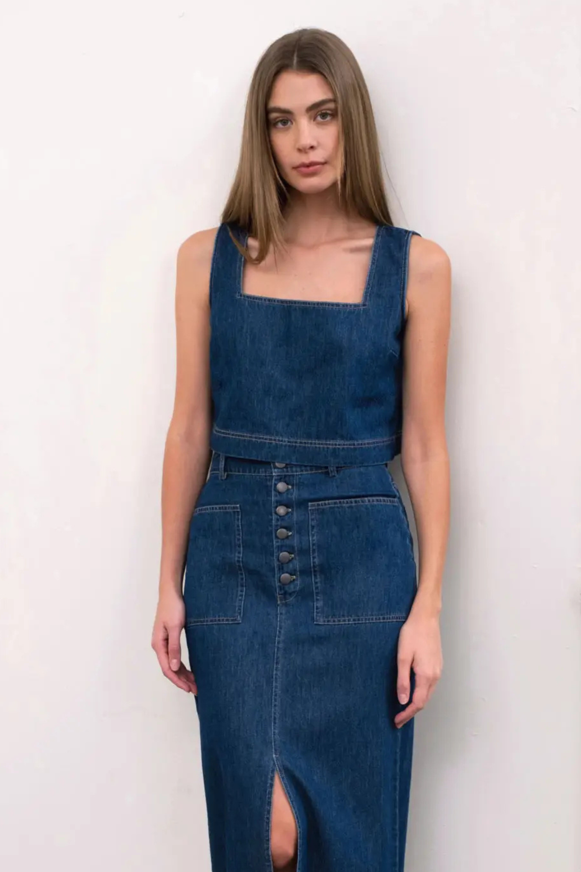 Denim Crop Top