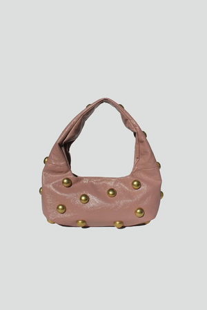 Ariella Studded Shoulder Bag - Rose