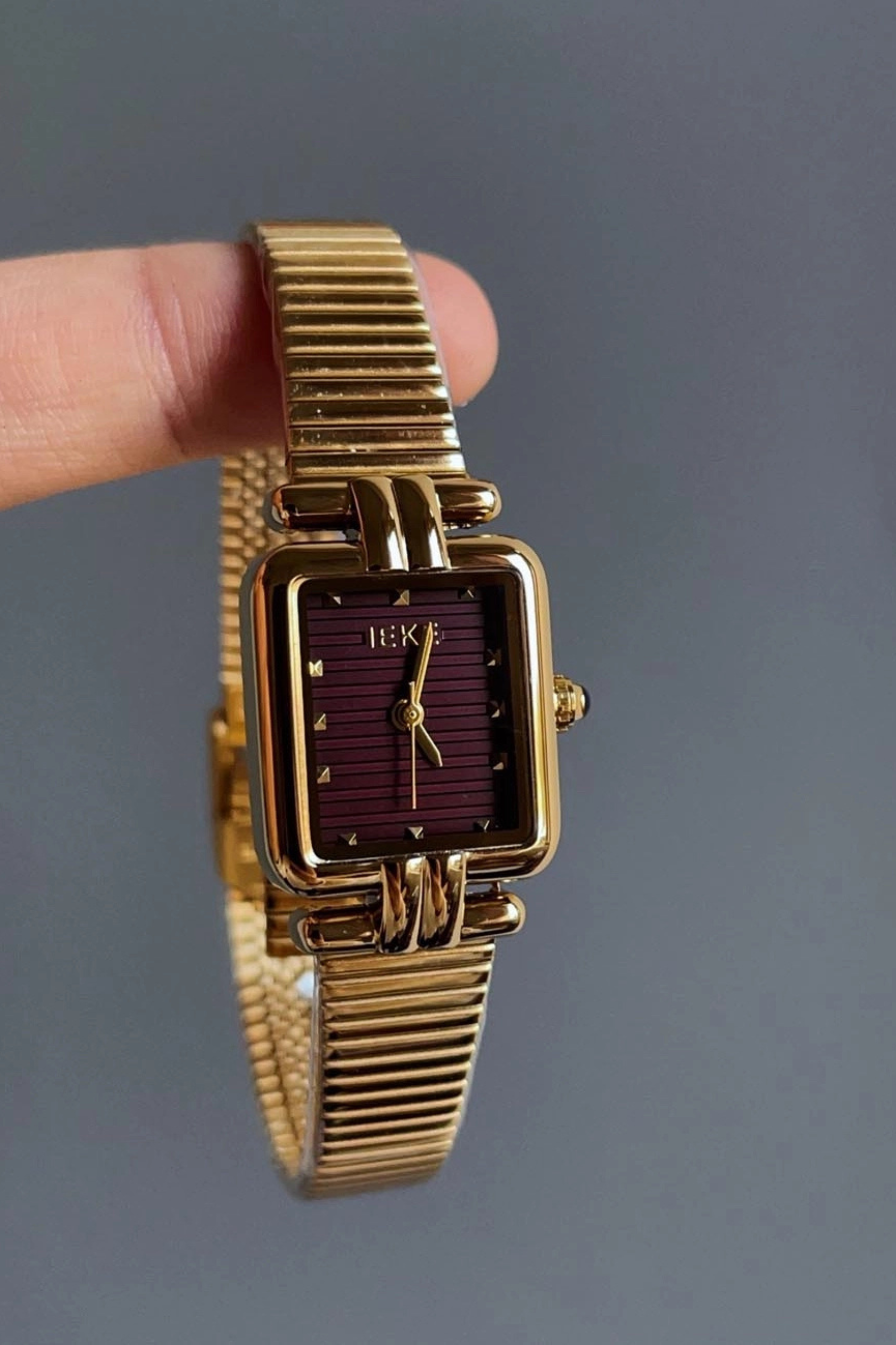 Geometric Dial Wrist Watch - Square