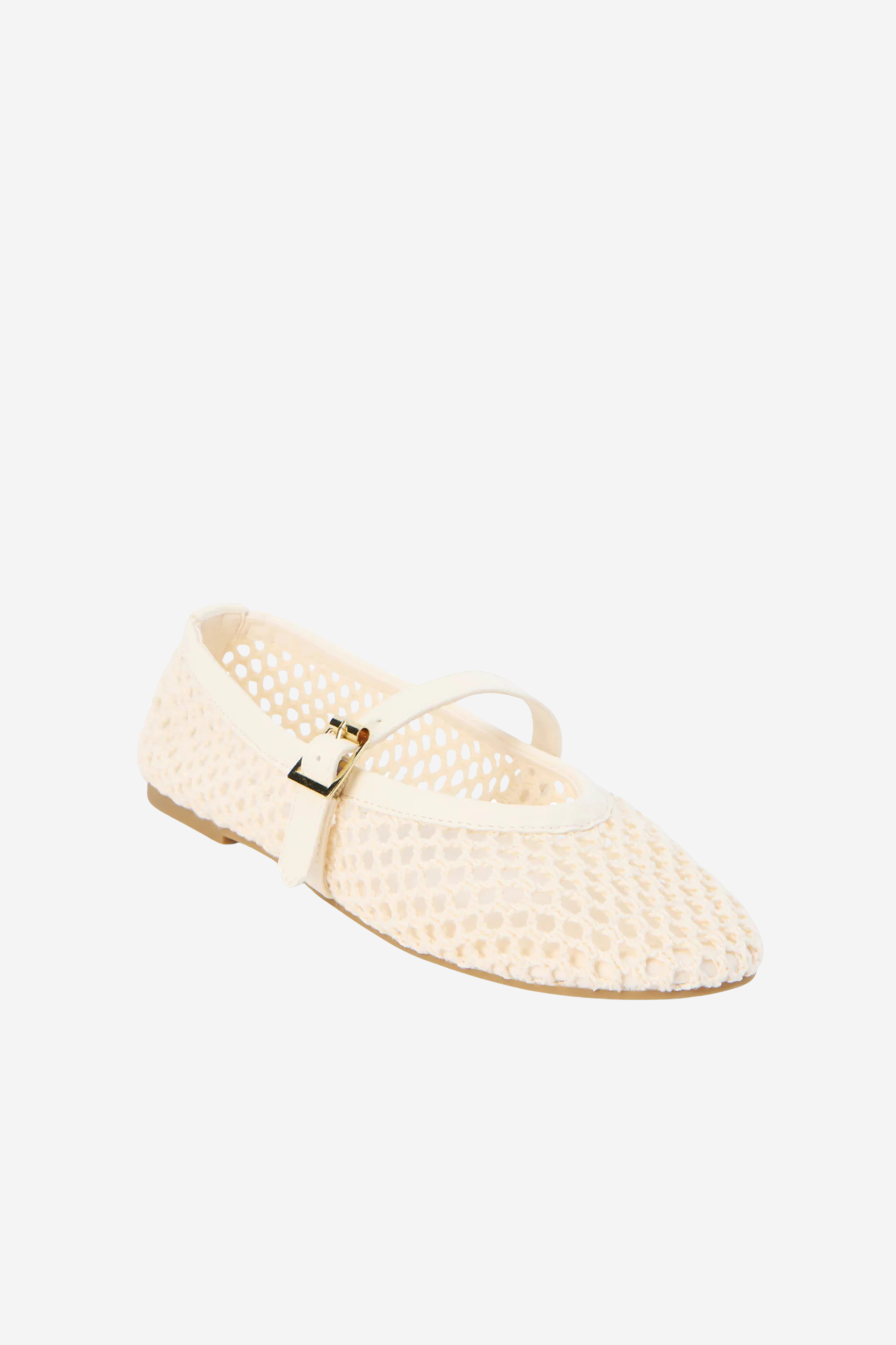 Nolita Ballet Flat - Ivory Mesh