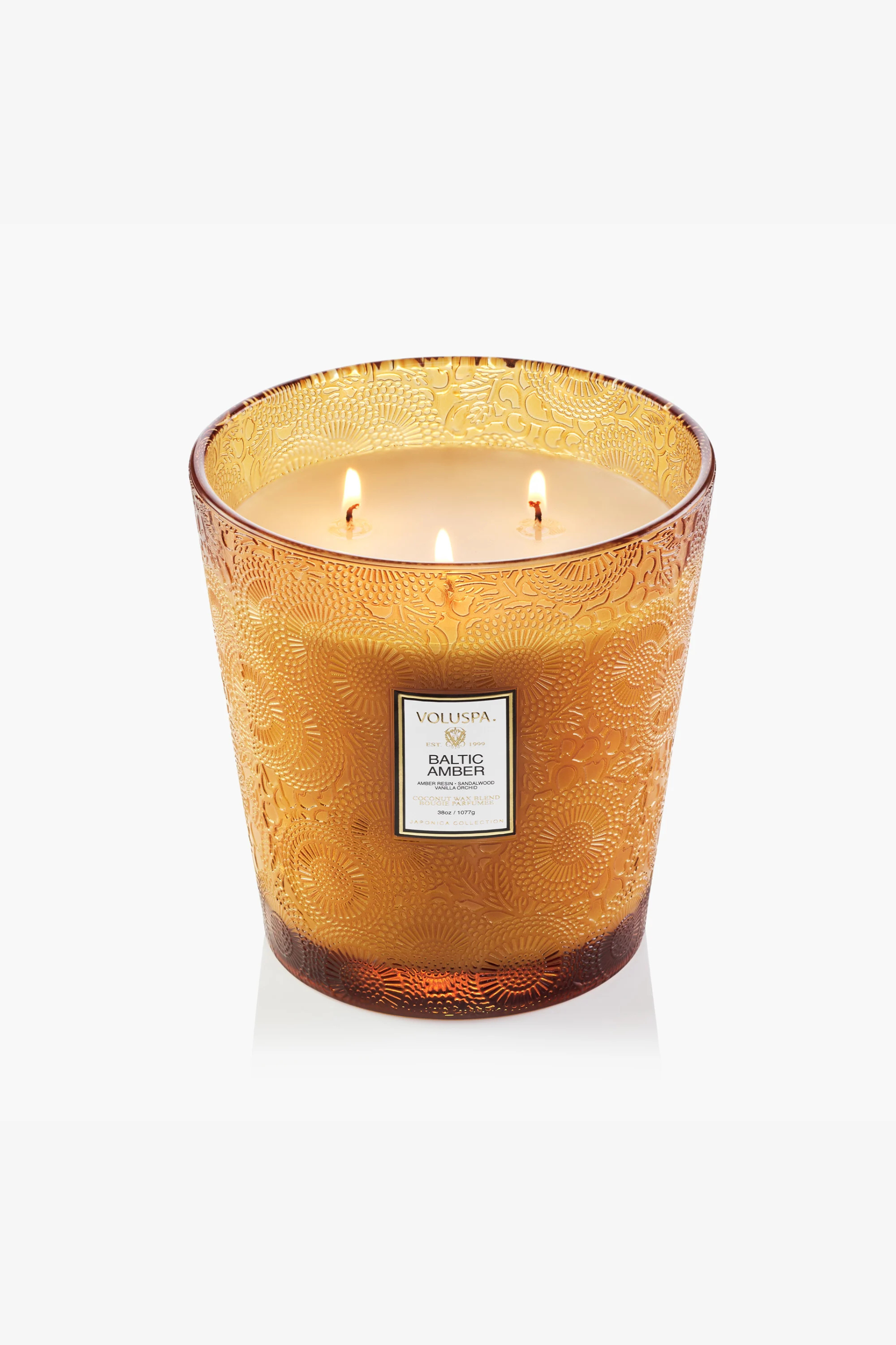 Voluspa 3 Wick Hearth Candle - Baltic Amber