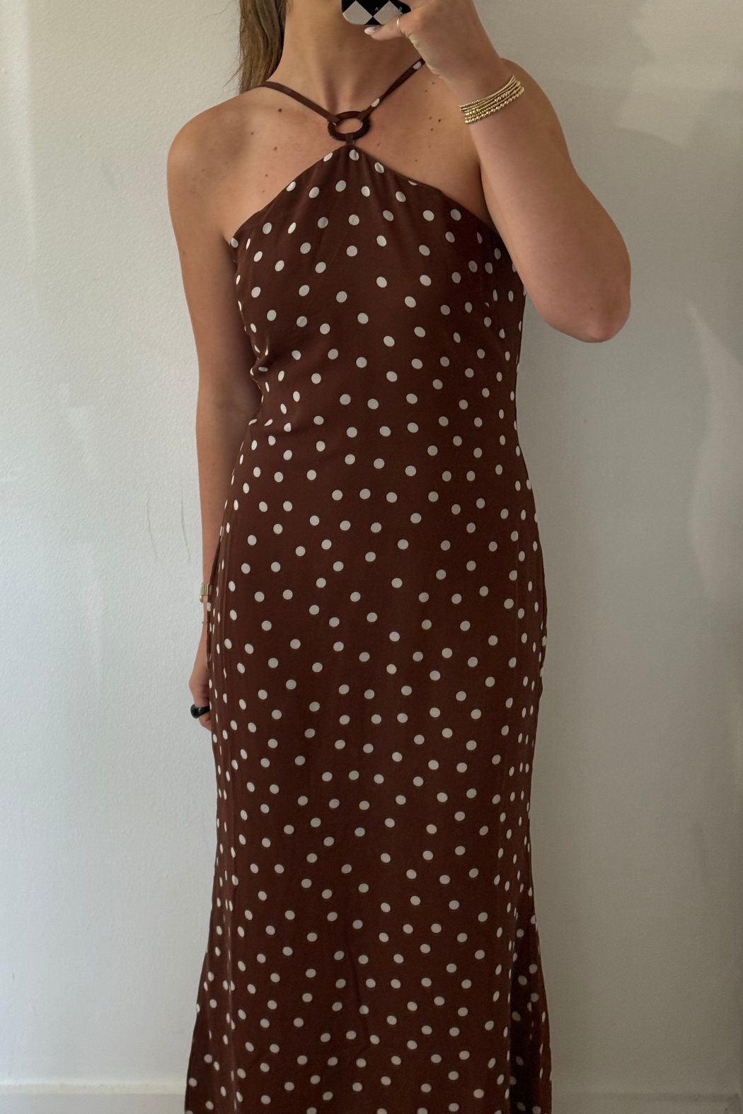 Jane Polka Dot Midi Dress