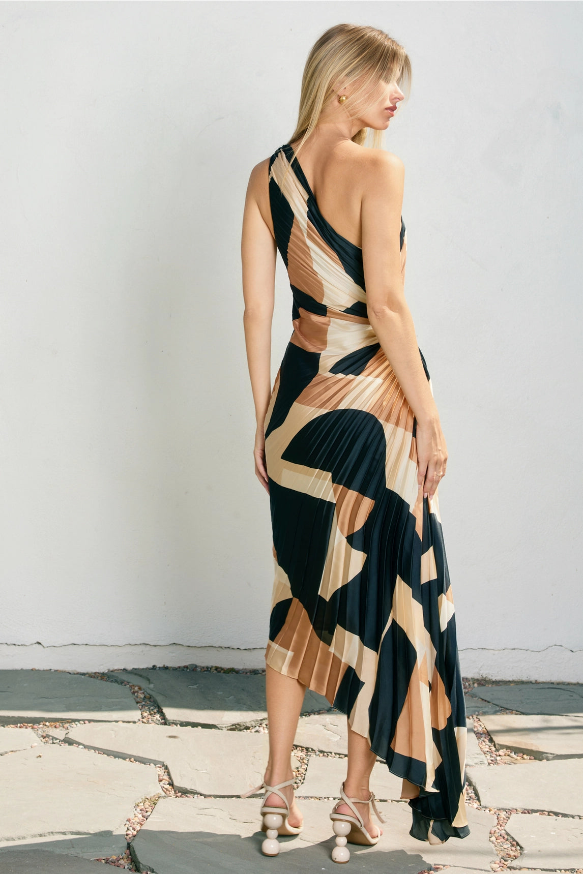 First Class Asymmetrical Maxi Dress
