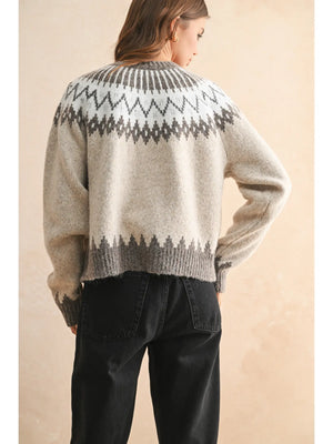 Fair Isle Patterned Cardigan