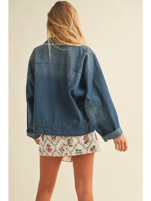 Blanket Stitch Denim Jacket