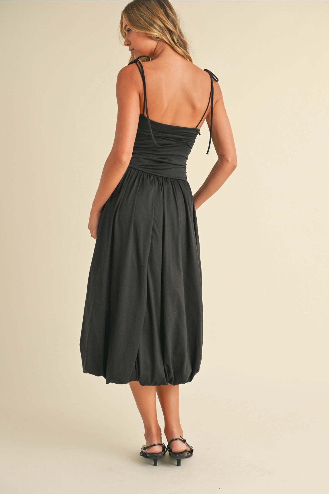 Evelyn Balloon Midi Dress