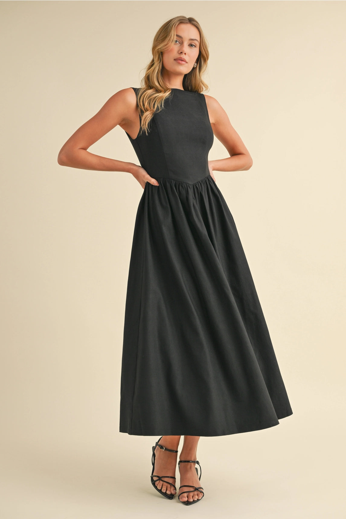 Liza Flare Midi Dress