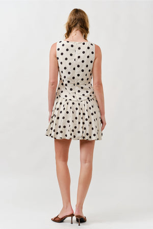 Polka Dot Bubble Mini Dress