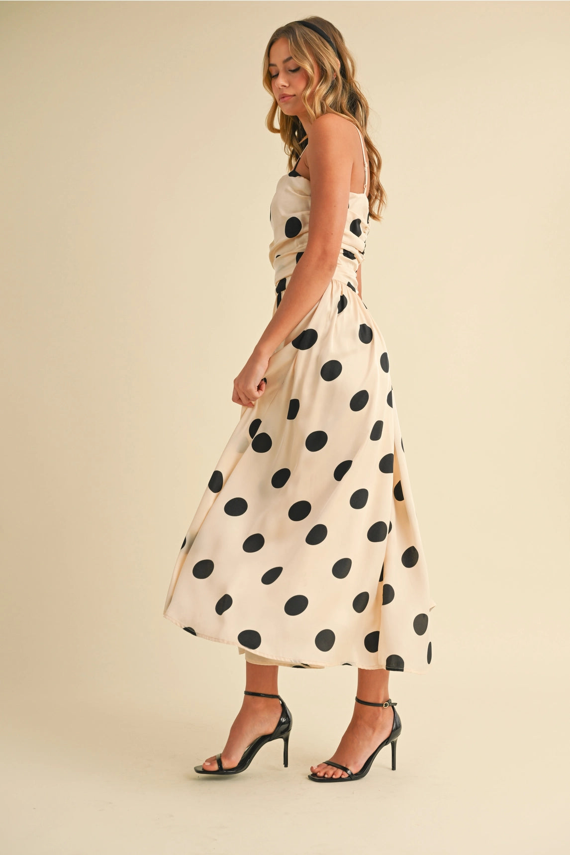 Caroline Polka Dot Midi Dress