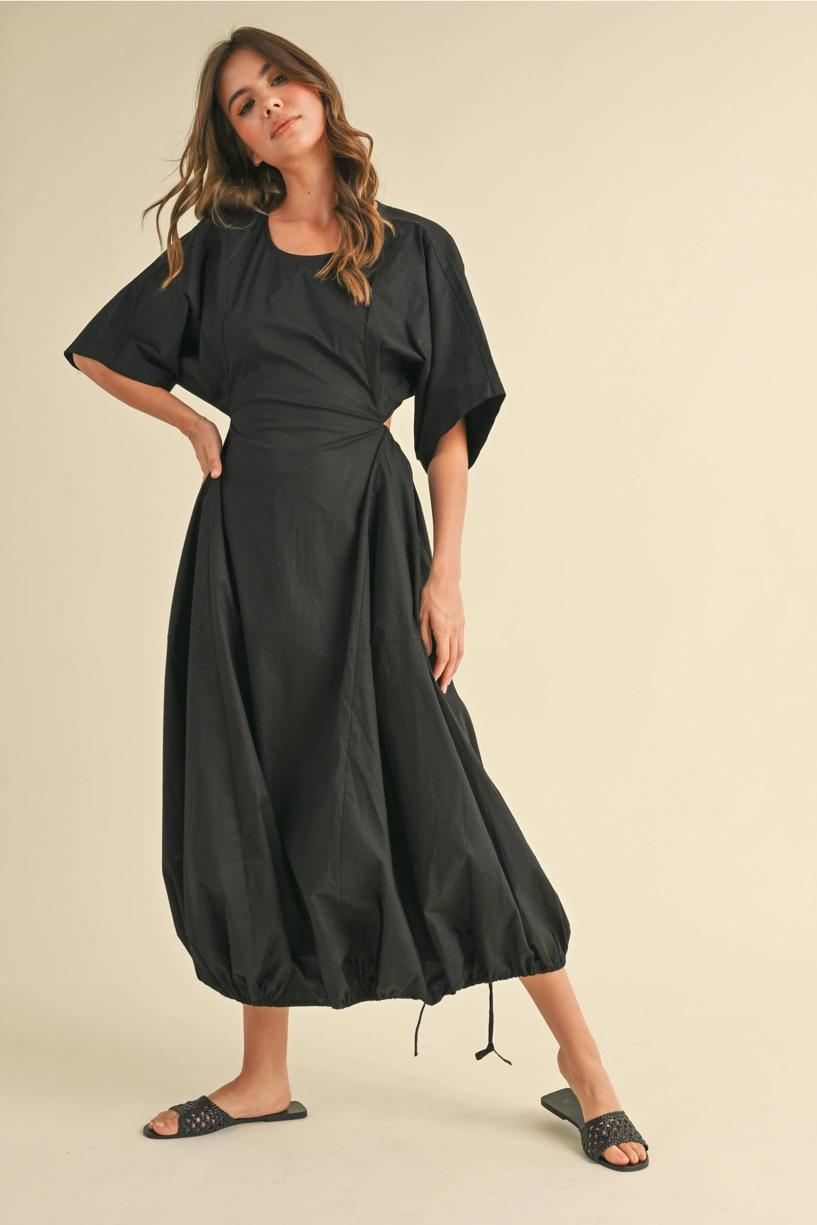 Camila Midi Dress - Black