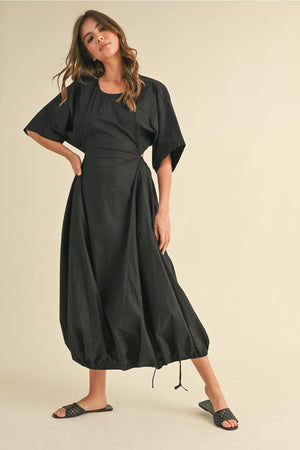 Camila Midi Dress - Black