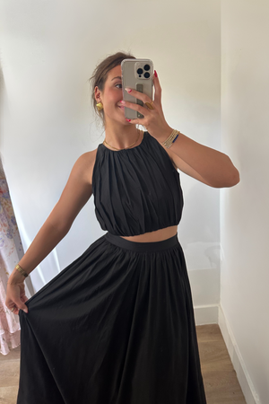 Summer Nights Halter Top - Black