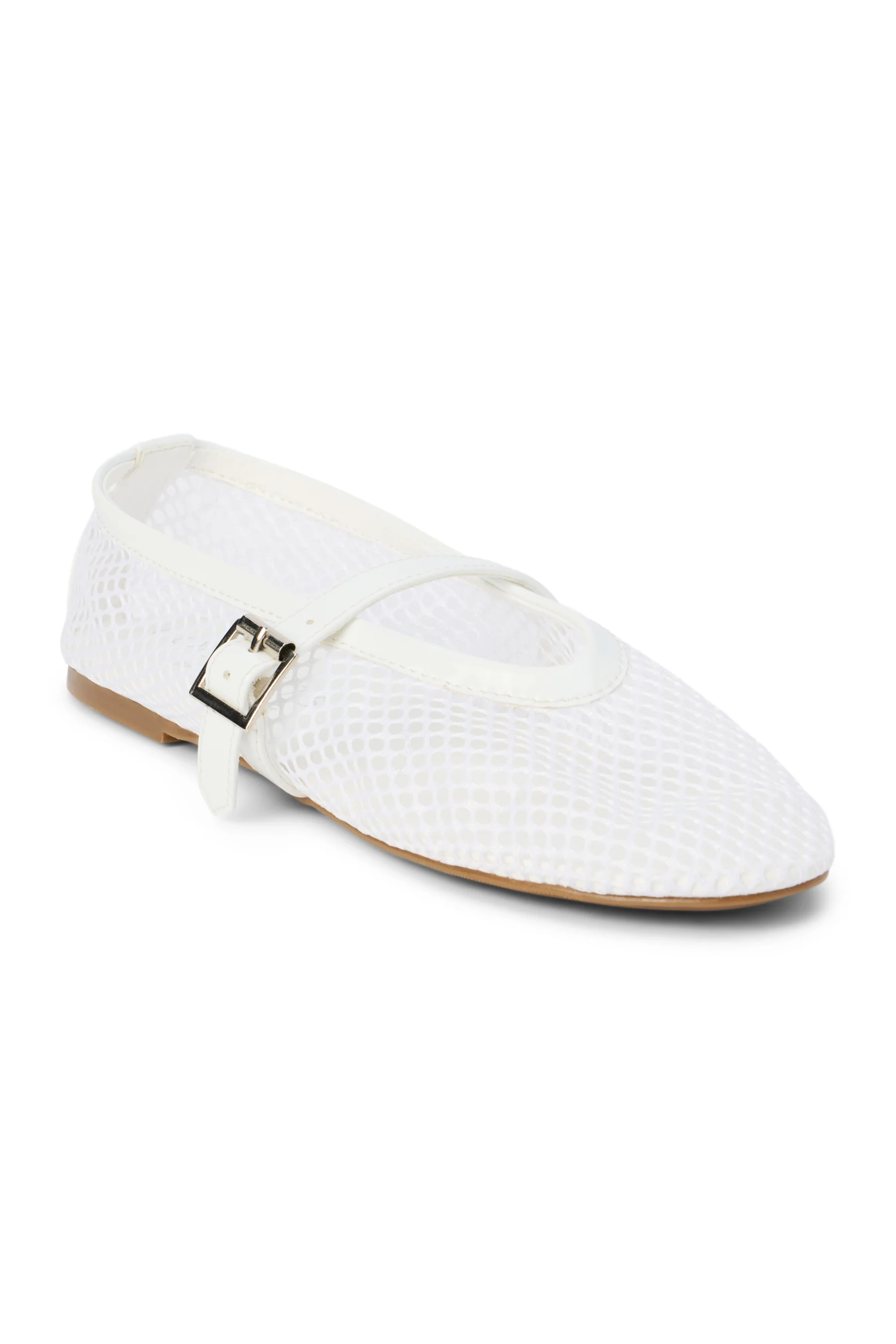 Nolita Ballet Flat - White Mesh