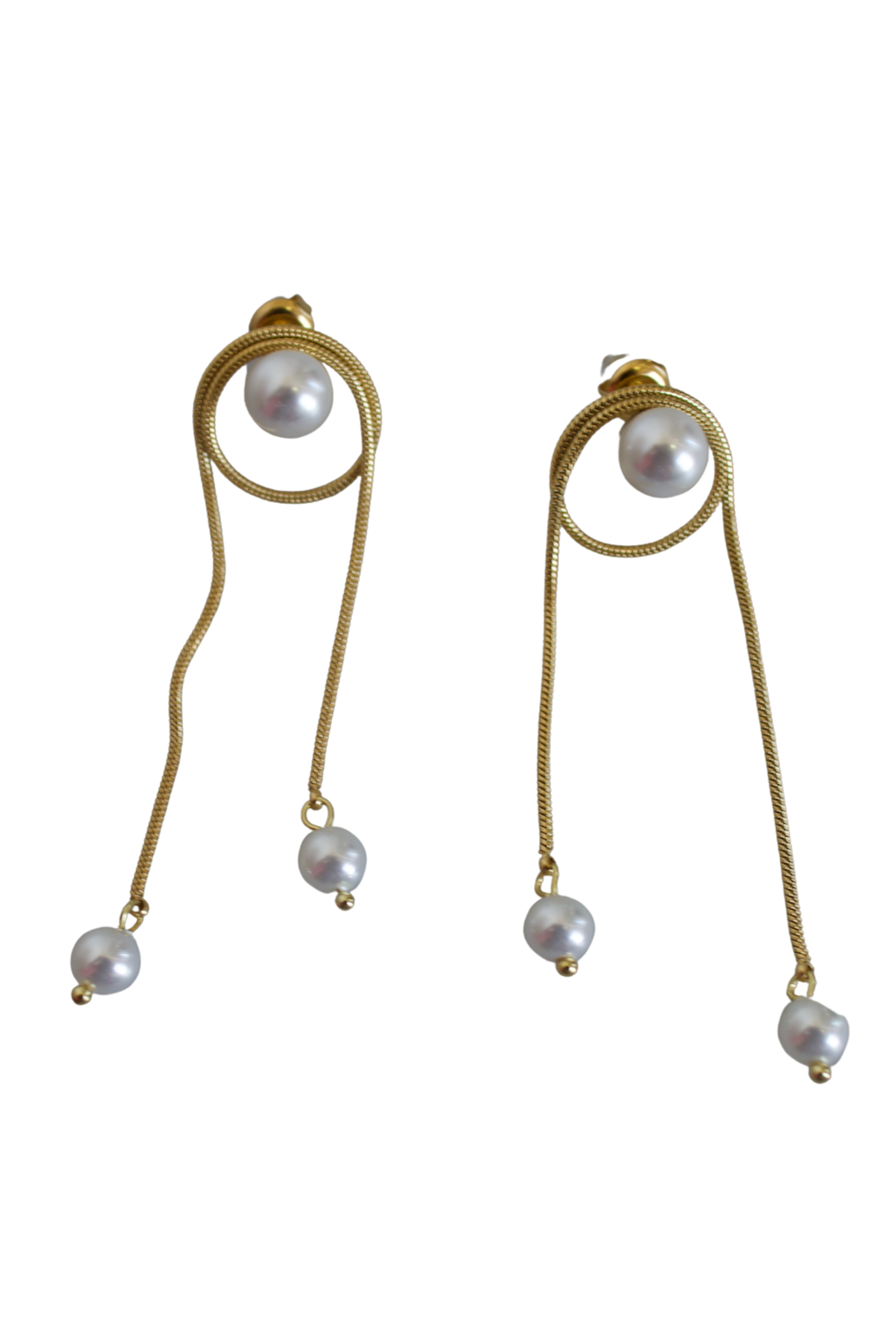 18K Charlie Pearl Earrings