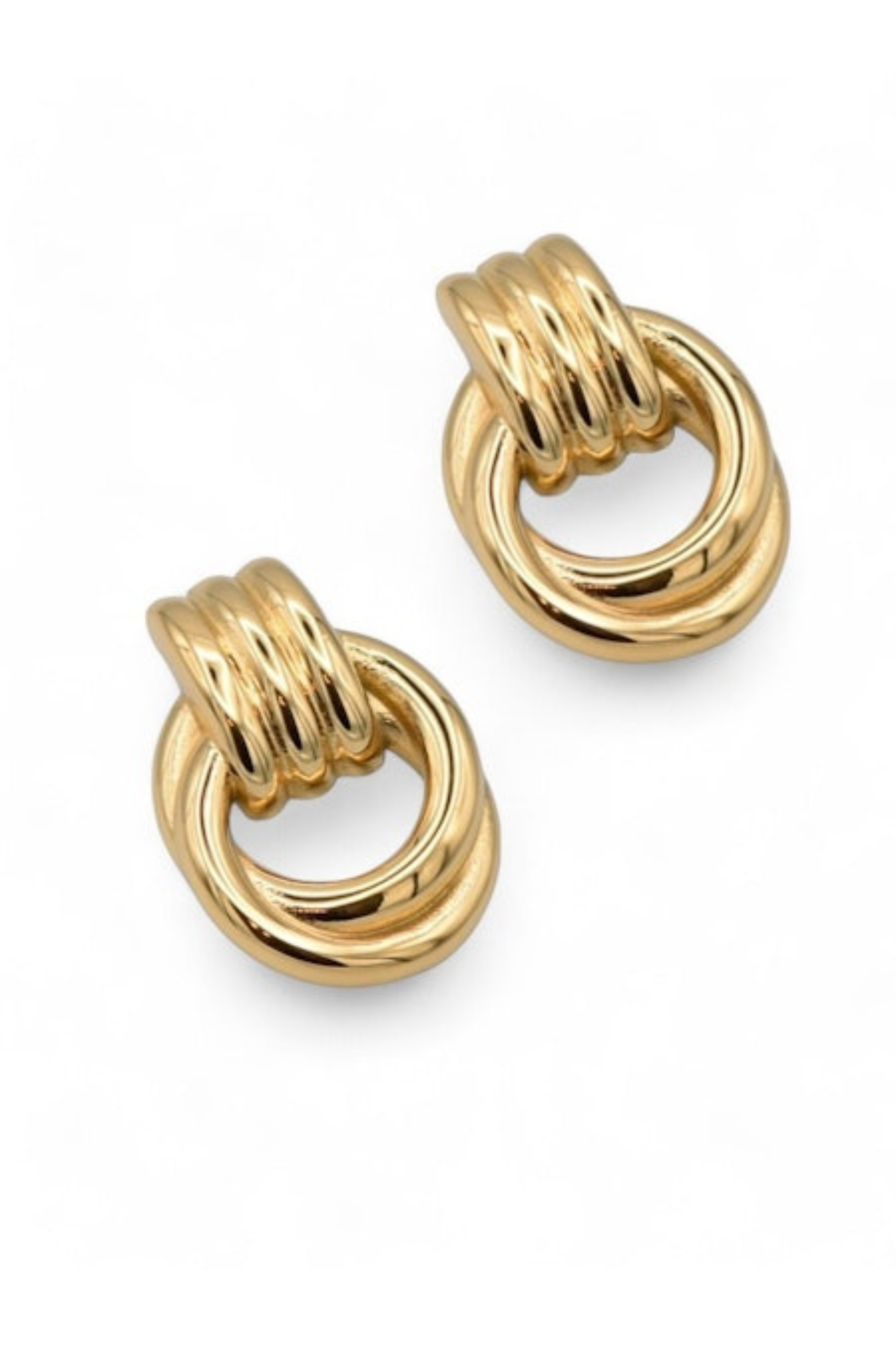 Farrah B Forget Me Knot Earrings - Gold