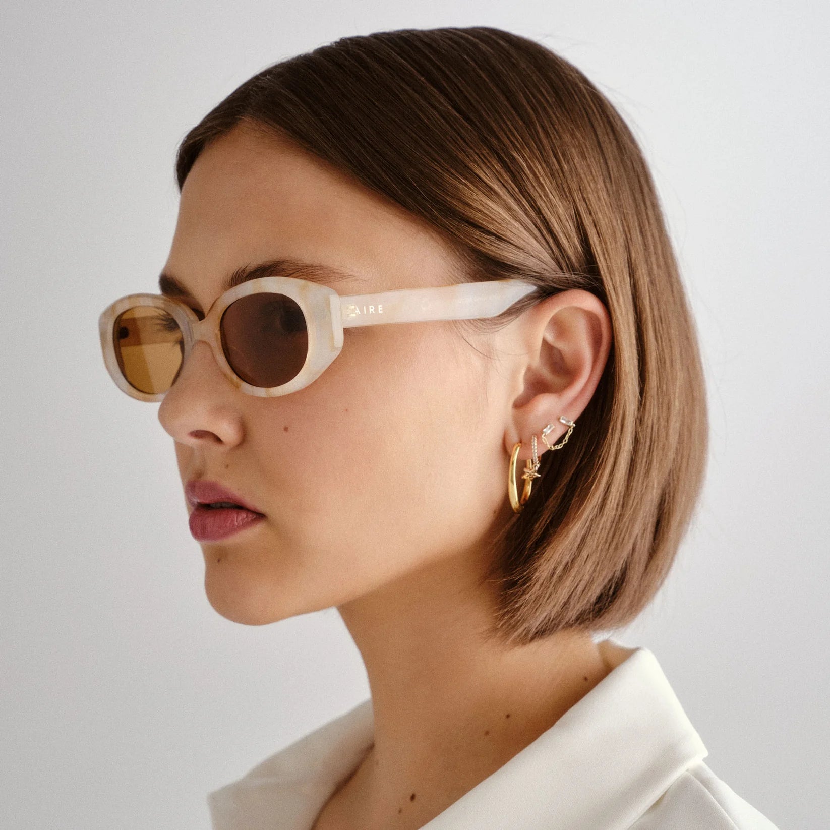 Affinity Sunglasses - Yellow Marble
