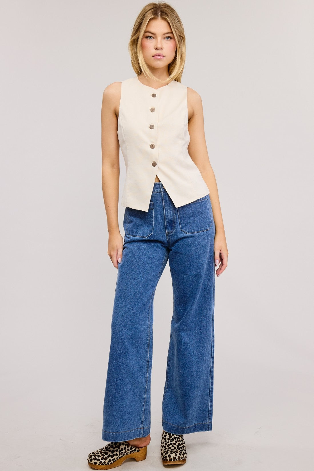 True Charm Vest - Natural