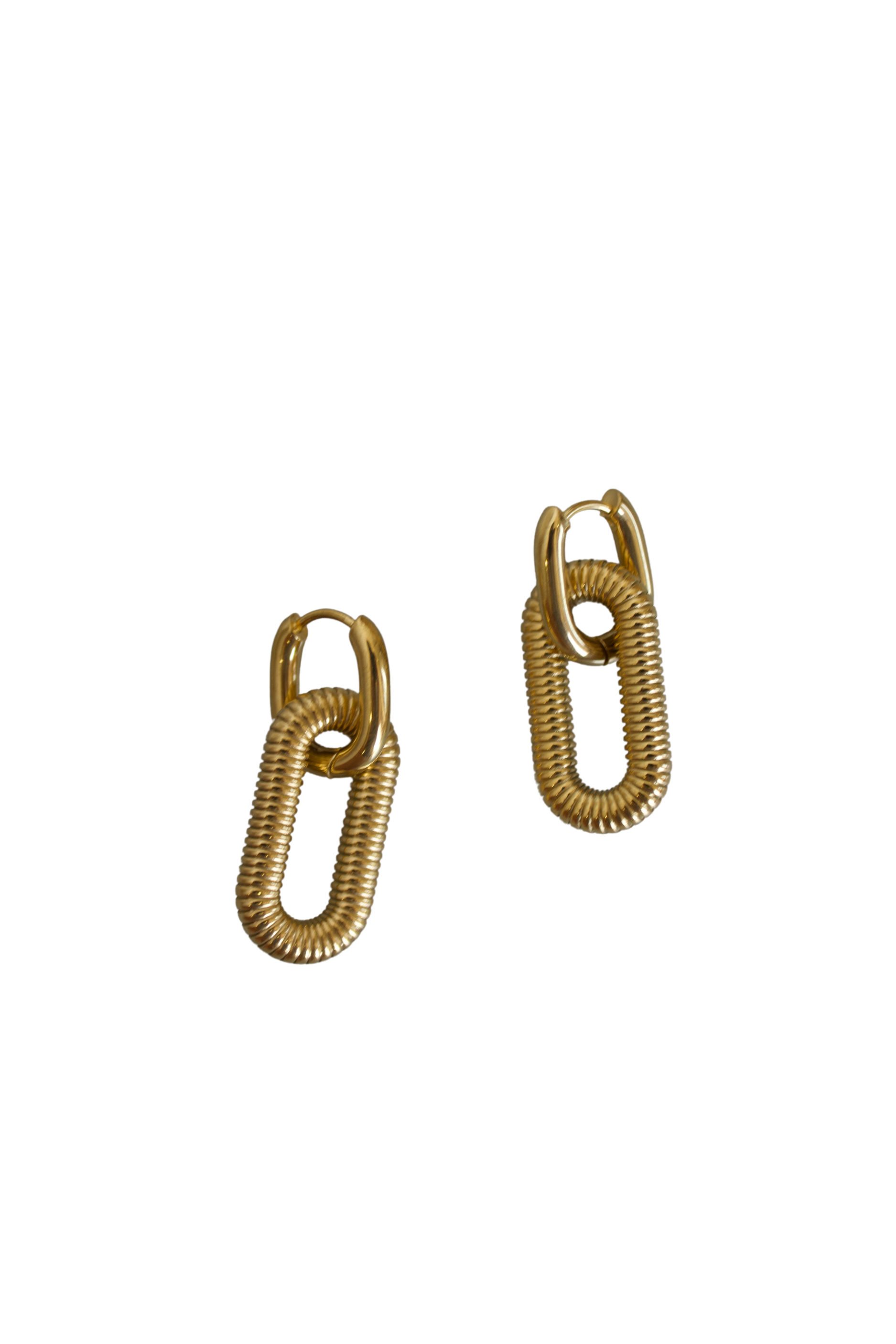 18K Hazel Double Hoop Earrings