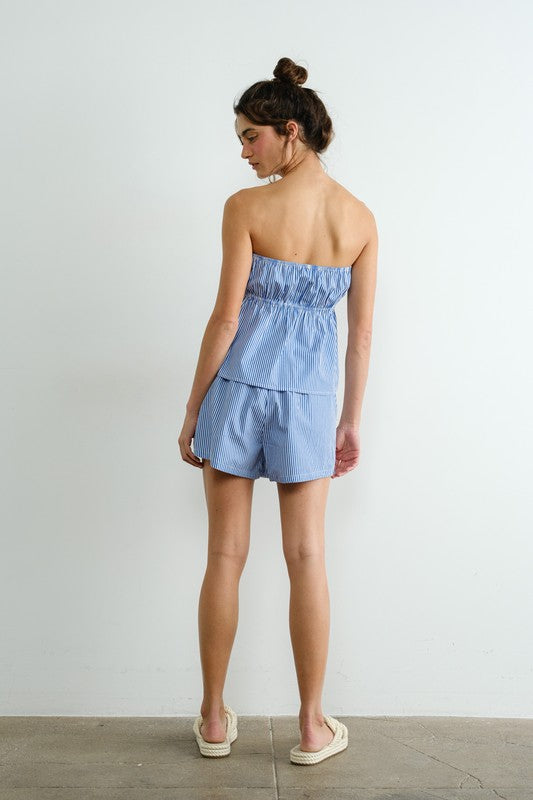 Poplin Boxer Shorts - Blue
