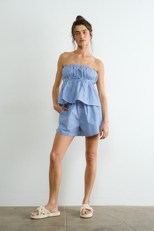 Poplin Boxer Shorts - Blue
