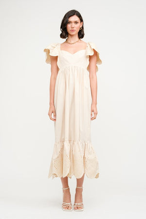 Brooklyn Midi Dress - Natural