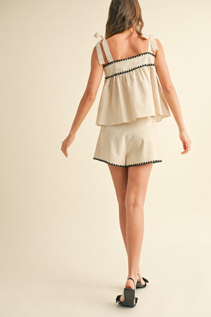 Linen Shorts - Black