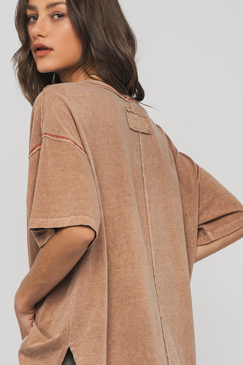 Timeless Oversized Tee - Taupe