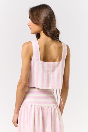 Striped Cropped Tank Top
