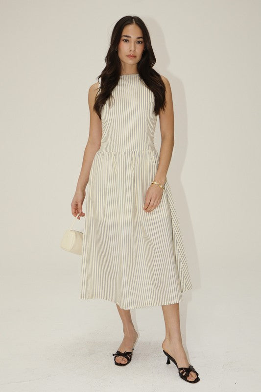 Emily Striped Midi Dress