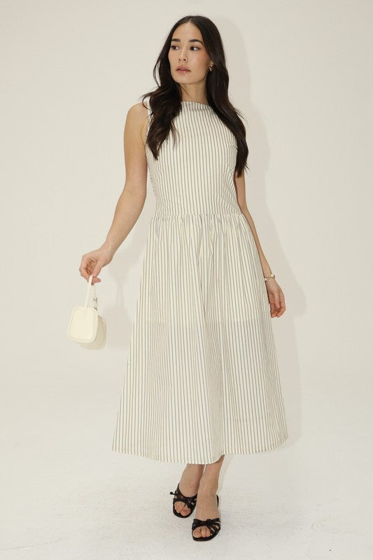 Emily Striped Midi Dress