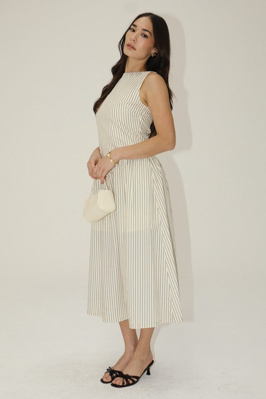 Emily Striped Midi Dress
