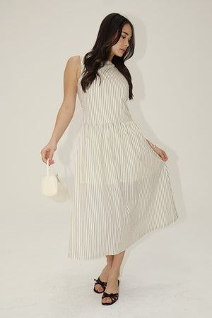 Emily Striped Midi Dress