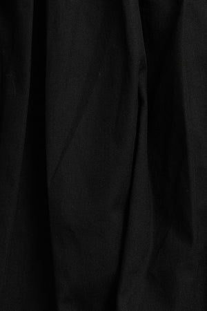 Tie Shoulder Bubble Hem Mini Dress - Black