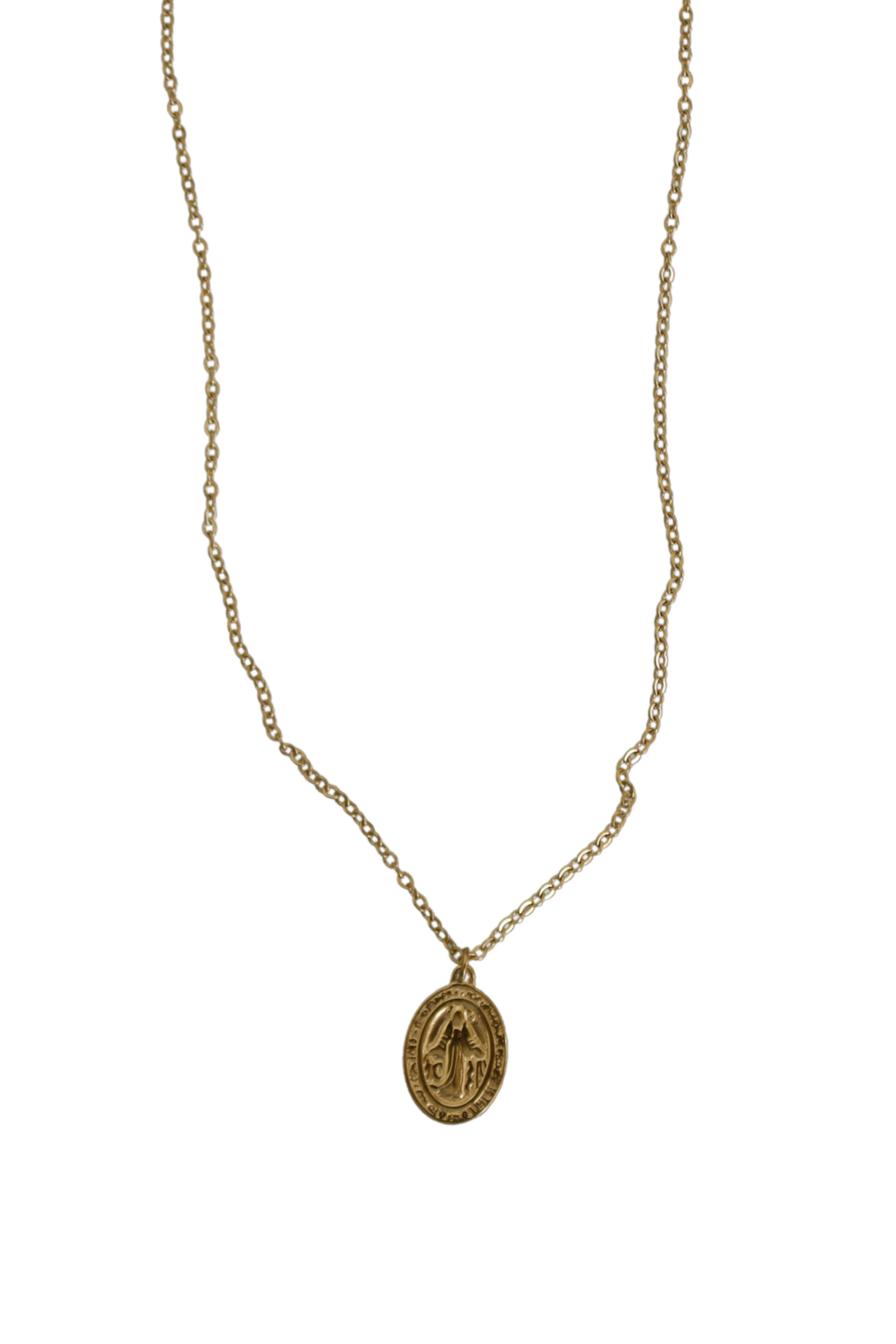 18K Mother Mary Necklace