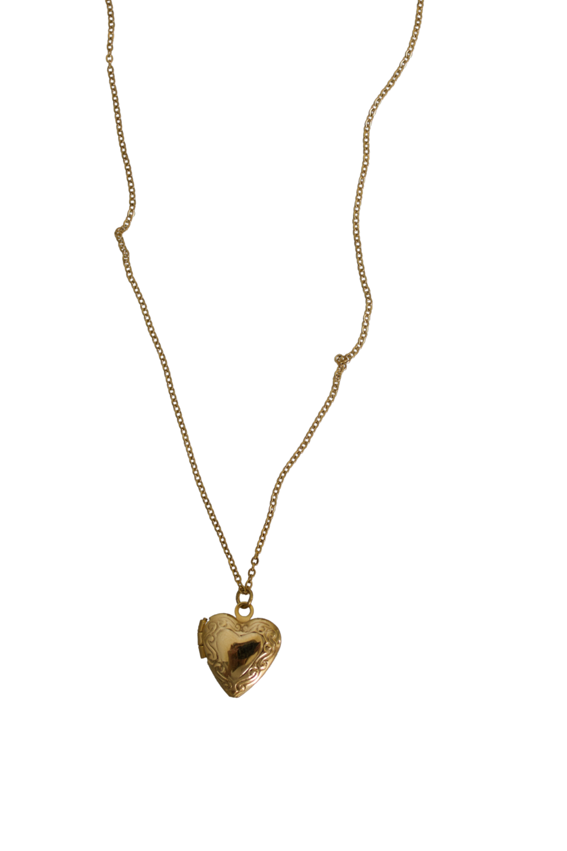 18K Small Locket Heart Necklace
