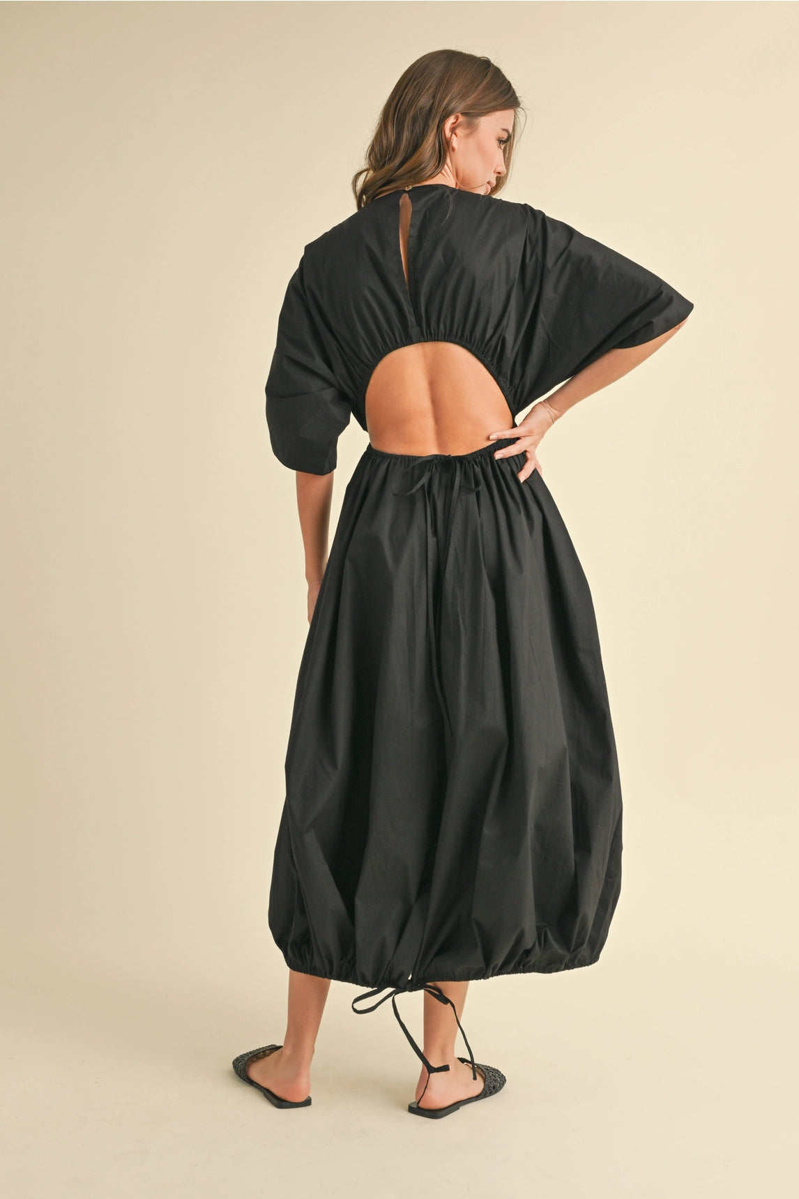 Camila Midi Dress - Black