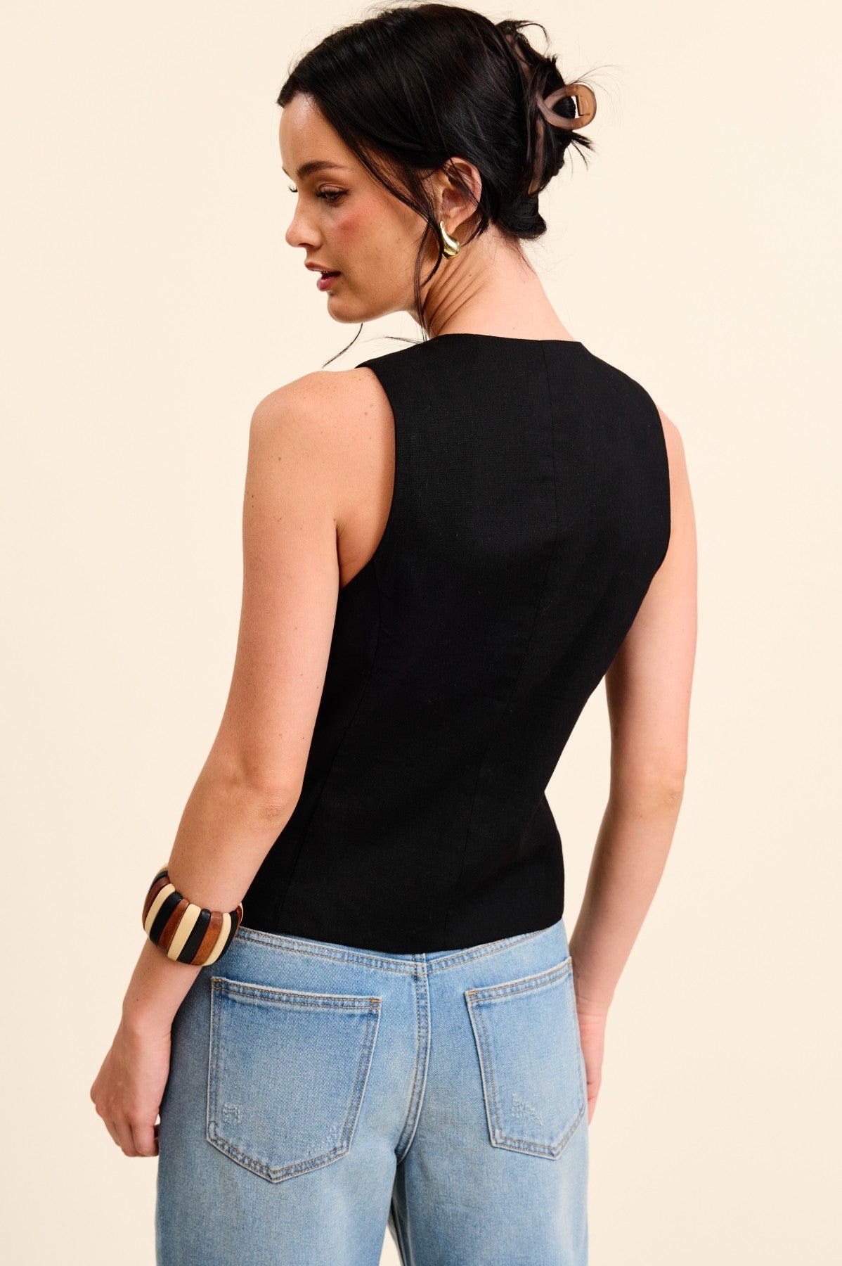True Charm Vest - Black