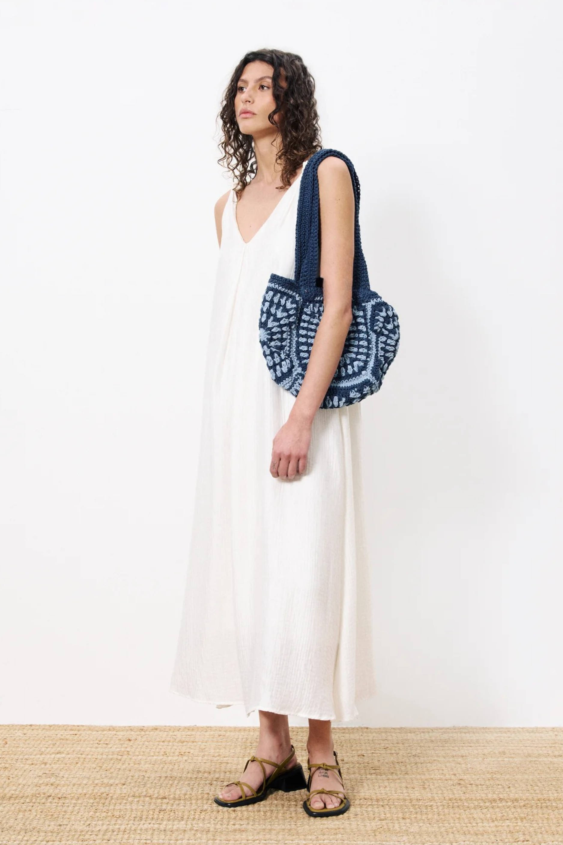 FRNCH Lauria Dress - White
