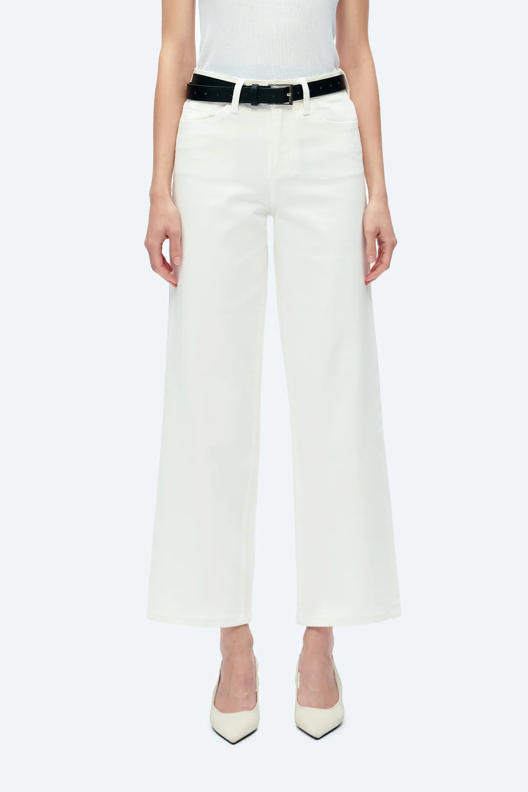 High Rise Wide Leg Denim Jeans