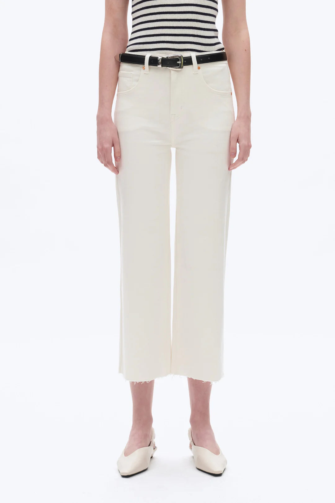 High Rise Wide Leg Denim Jeans