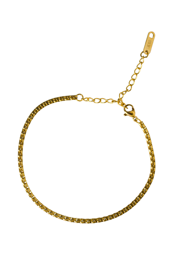 The 18k Everyday Box Chain Bracelet