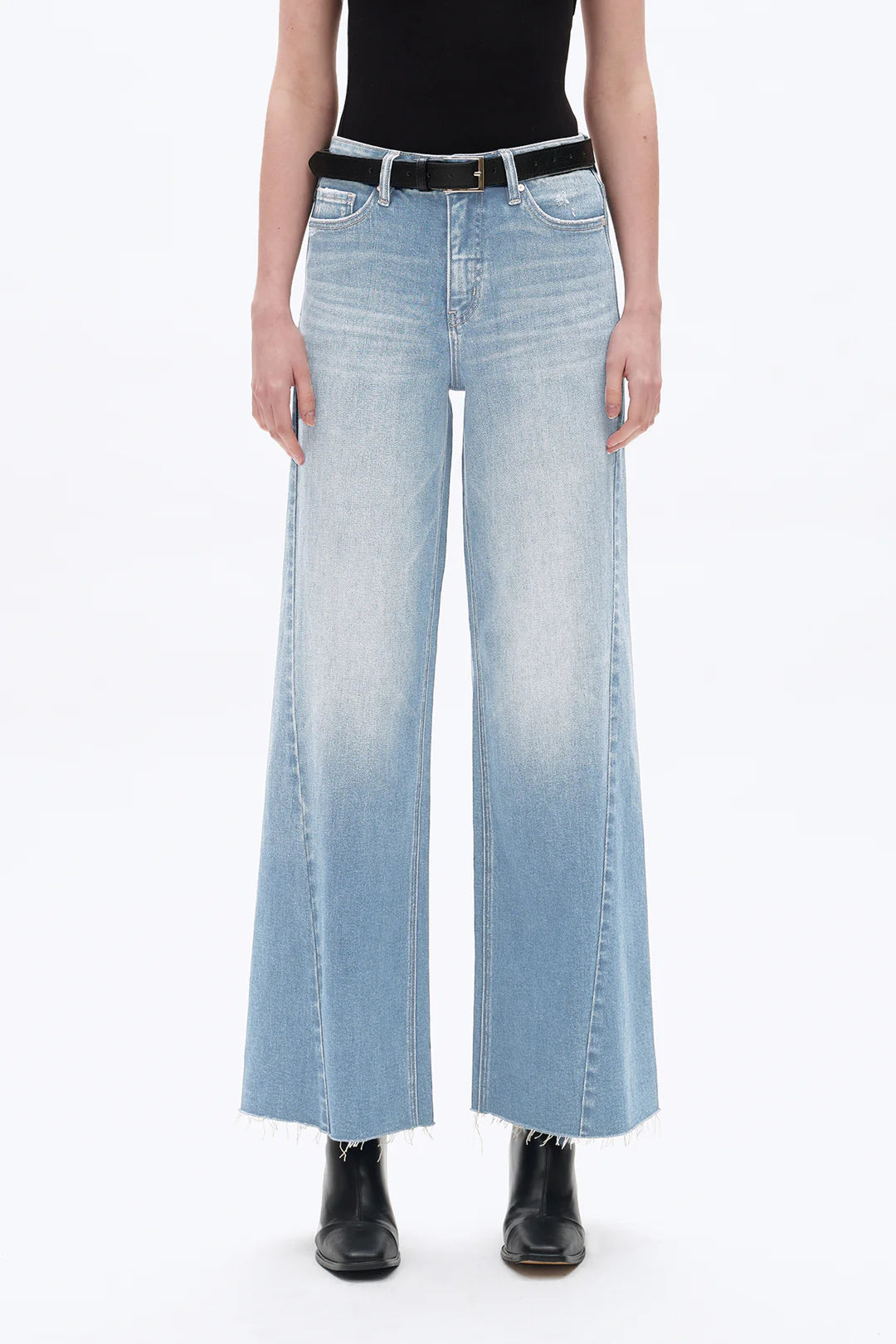 Beth High Rise Wide Leg Denim Jeans