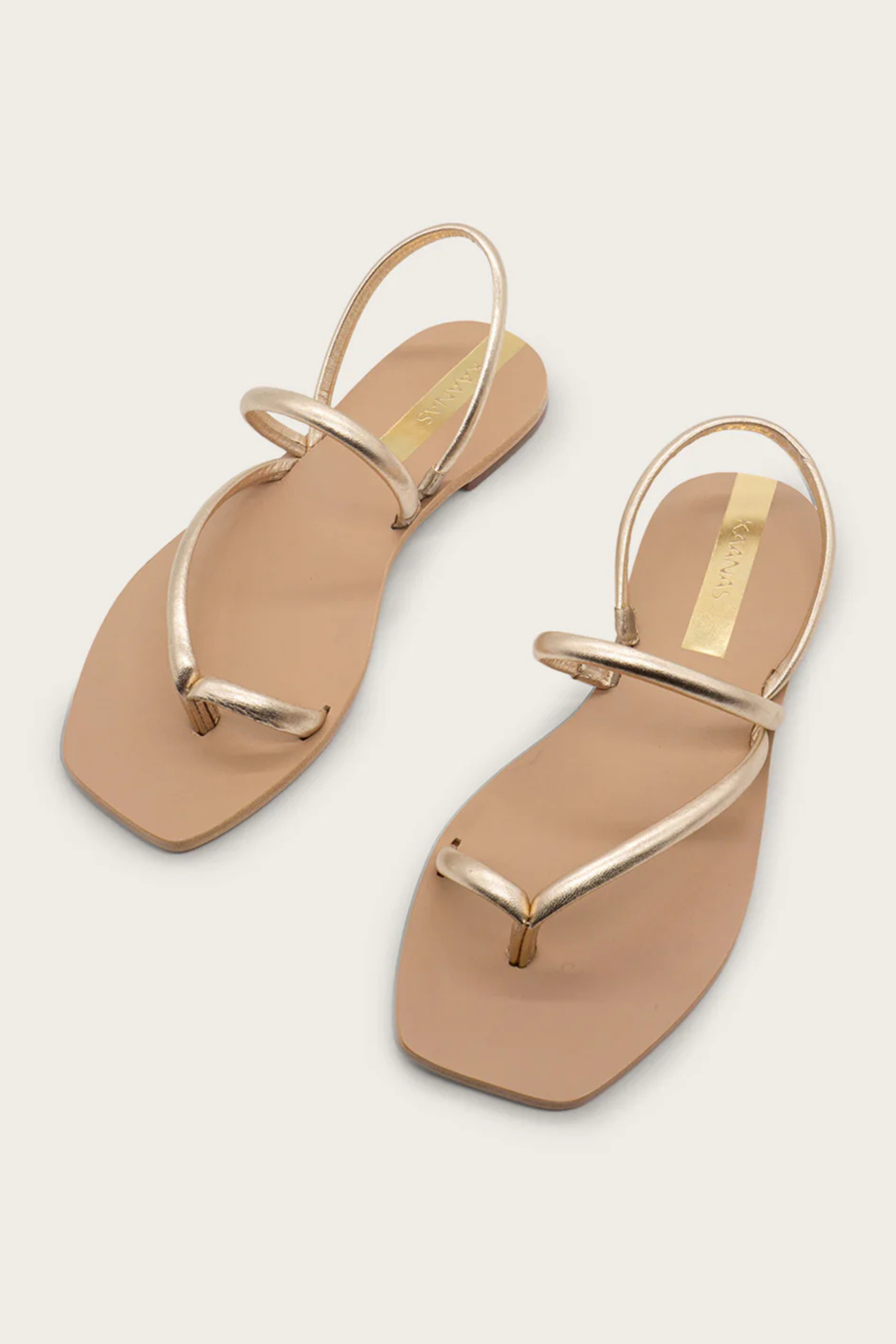 KAANAS Aztec Strappy Sandal - Gold
