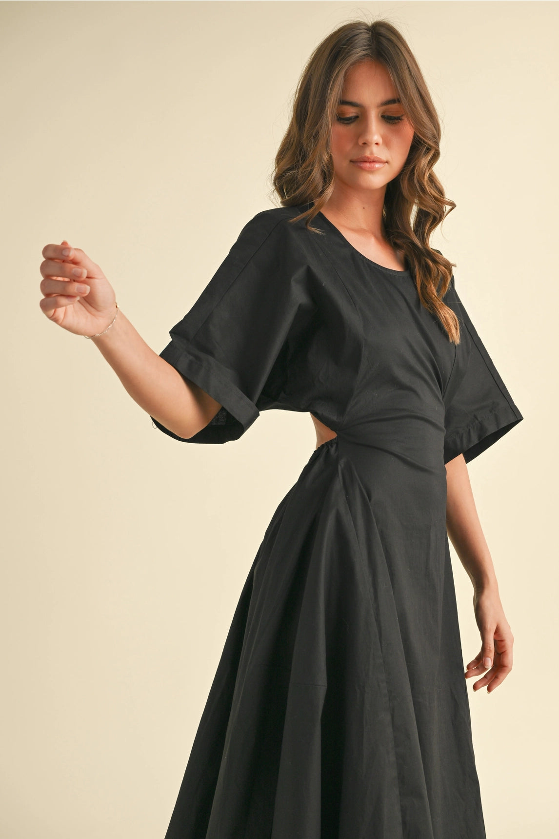 Camila Midi Dress - Black