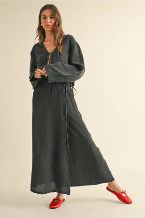Tencel Wrap Maxi Skirt